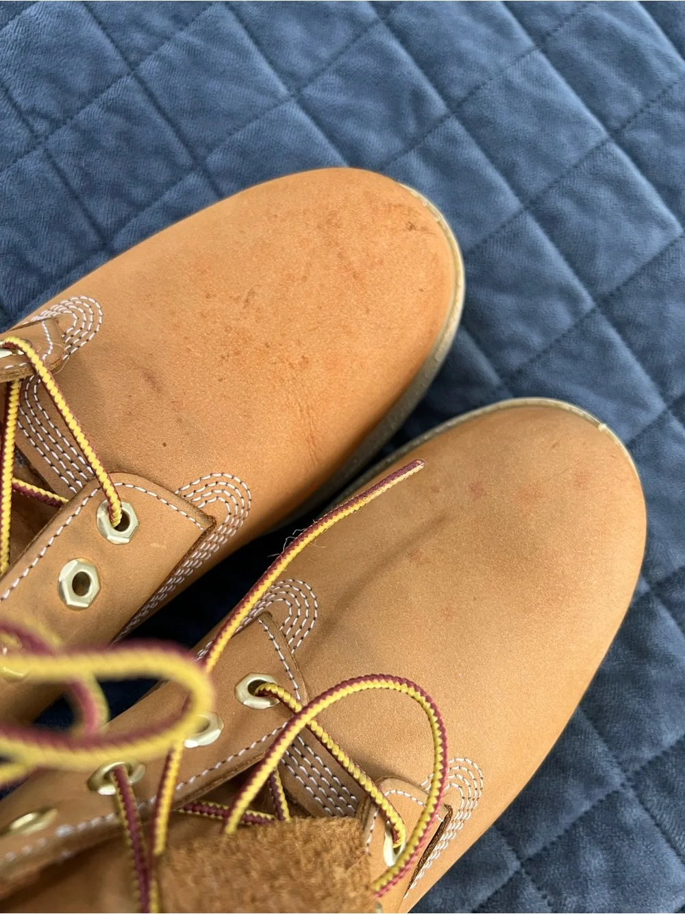 Timberland Boots Shoes Men’s Size 9.5 Wheat Nubuck High Top Lace Up